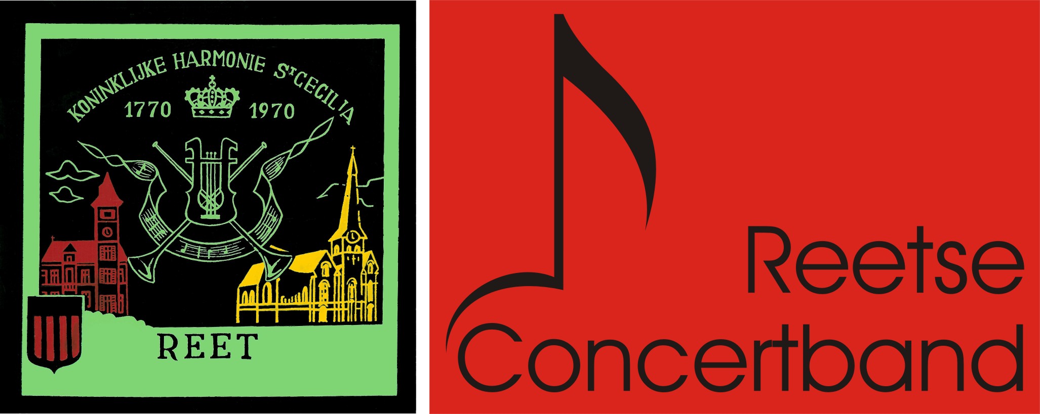 logo Harmonie Sint-Cecilia Reet en Reetse Concertband